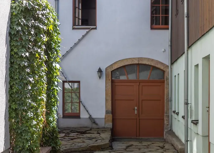 Ruhiges In Altstadt Mit Gartenblick & Sofa شقة فرايبرغ